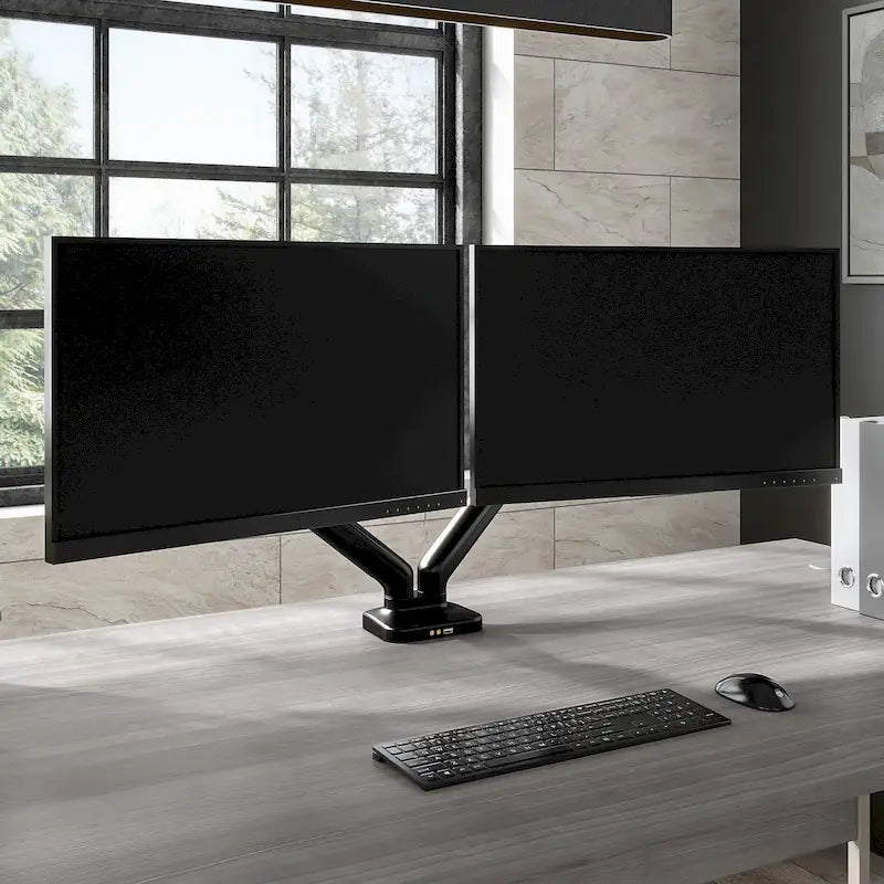 Adjustable Dual Monitor Arm with USB Port