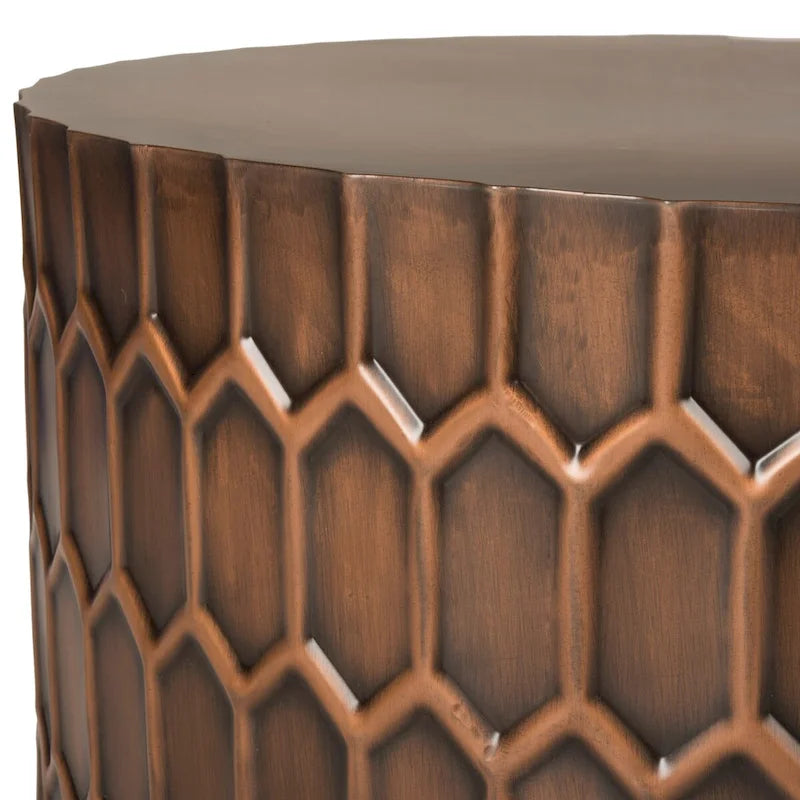 Couchtisch aus antikem Kupfer - 29 x 29 x 15