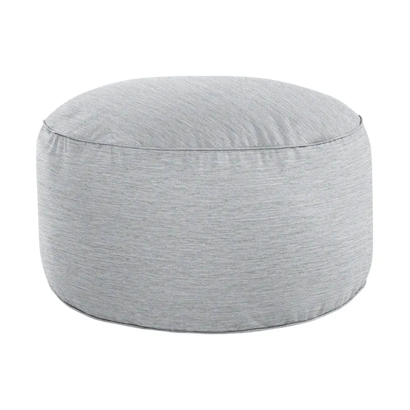 Pouf contenitore da interno in tessuto goffrato