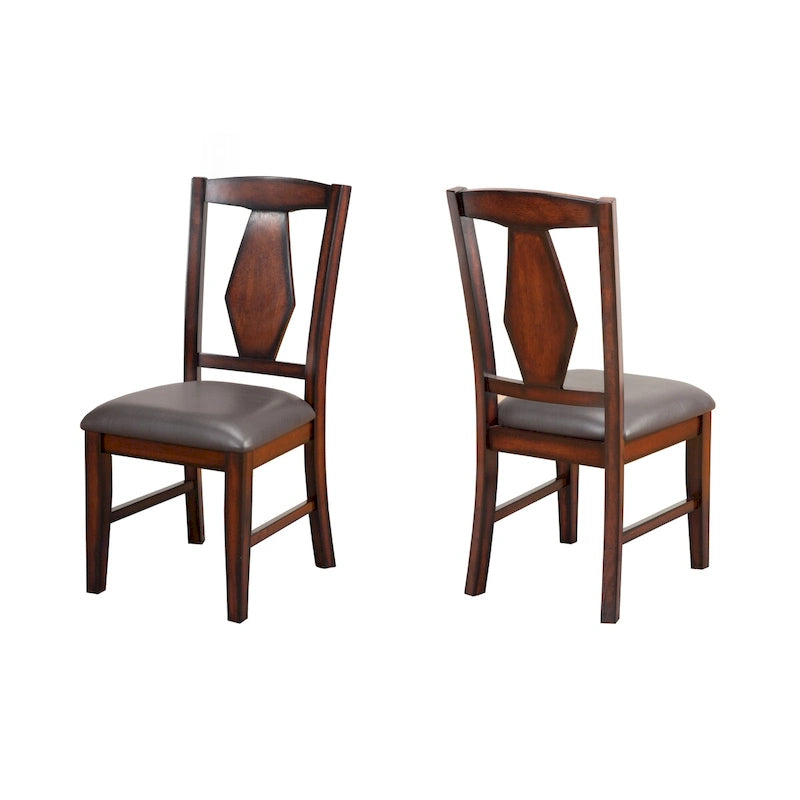 Rautenförmige Esszimmerstühle (2er-Set)