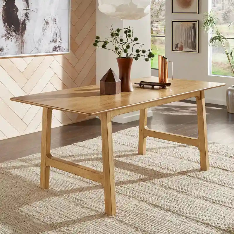 Wood Finish 71-Inch Dining Table