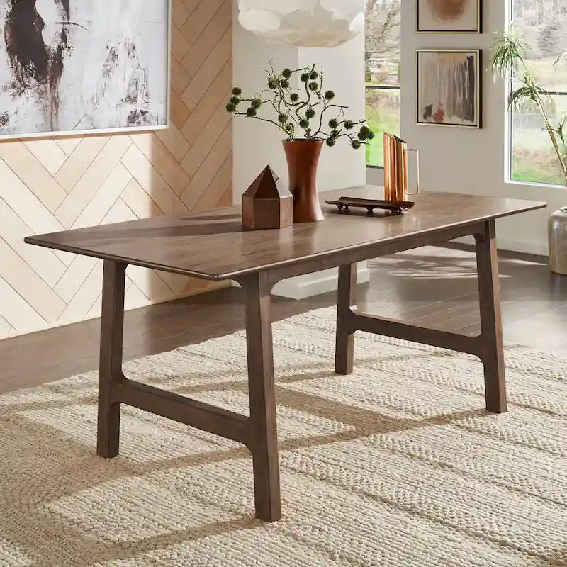 Wood Finish 71-Inch Dining Table