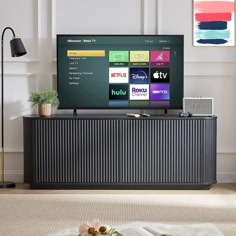 Úložná skříňka, TV stolek a příborník s vlnitým vzorem